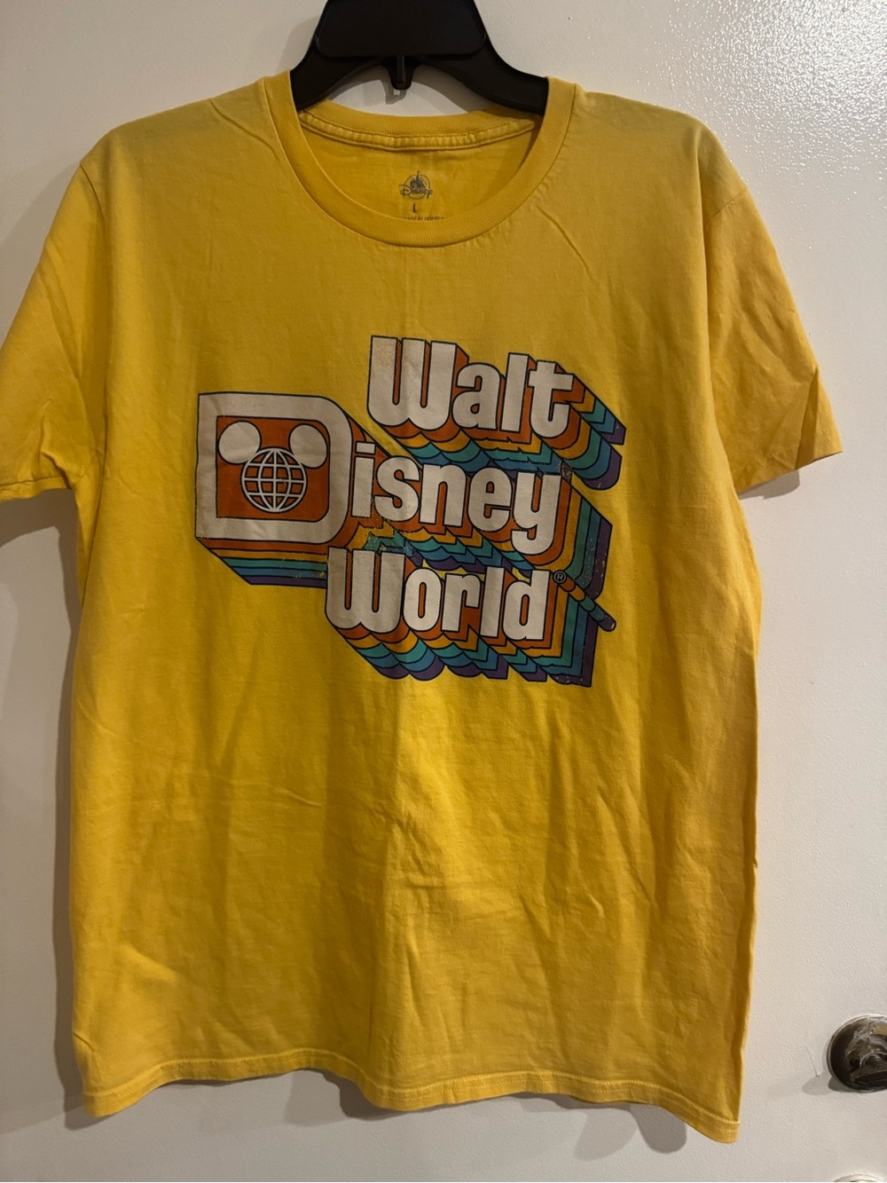 Disney Yellow Walt Disney World Retro Graphic Tee
